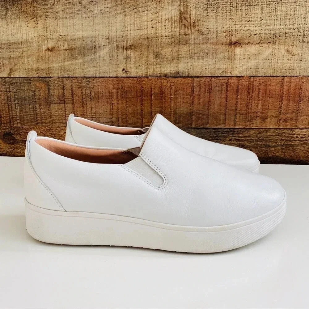 Fitflop Sania Leather Sneakers - Picture 3 of 8